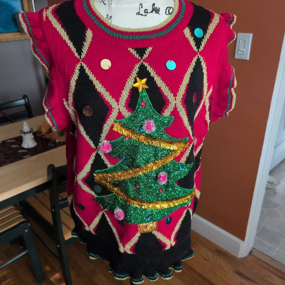 Blizzard Bay Ugly Christmas Sweater NWT Sz L - Picture 1 of 10